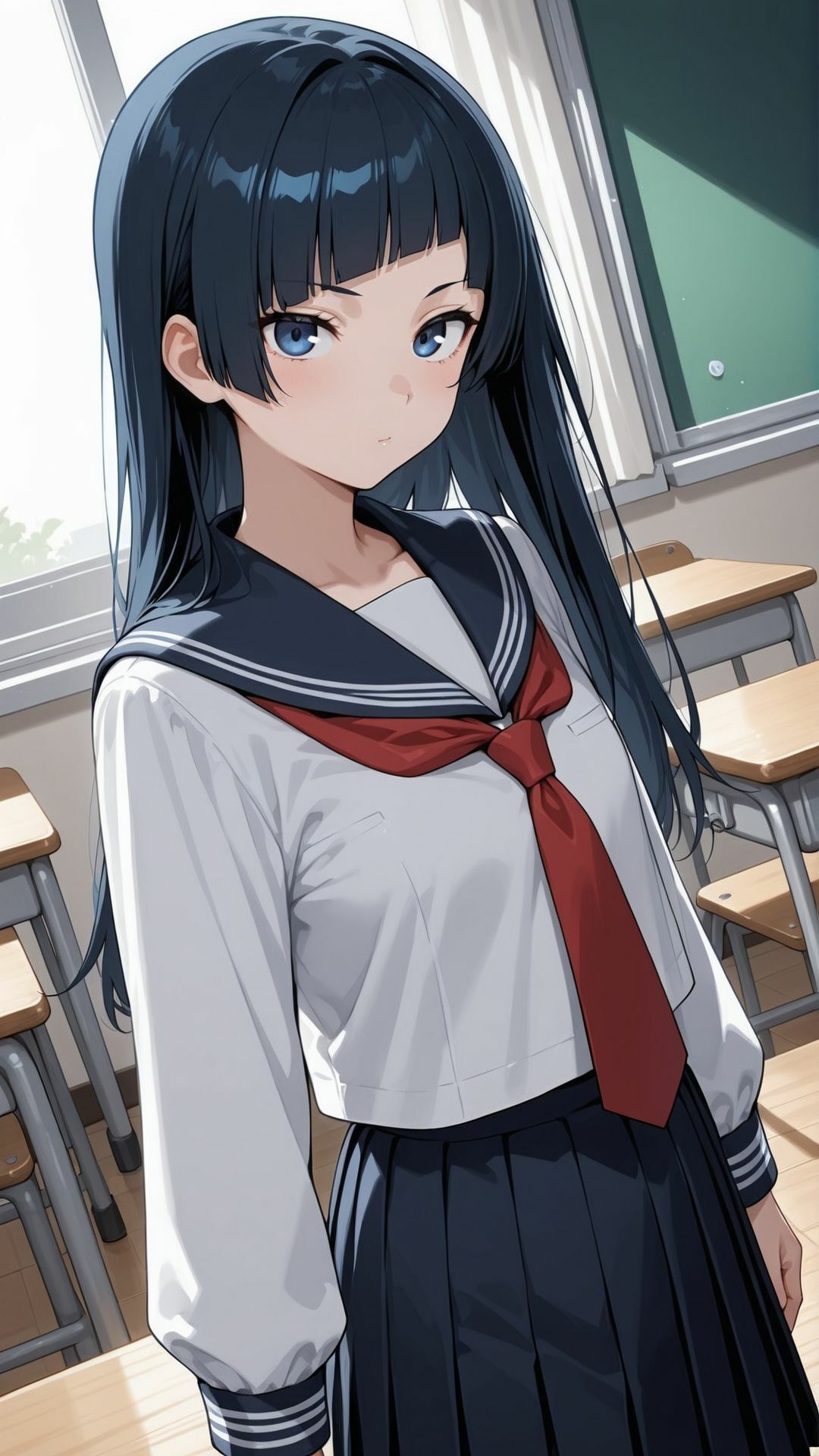 種付け調教-黒髪JK教室でイキ狂い編- - サンプル画像 1
