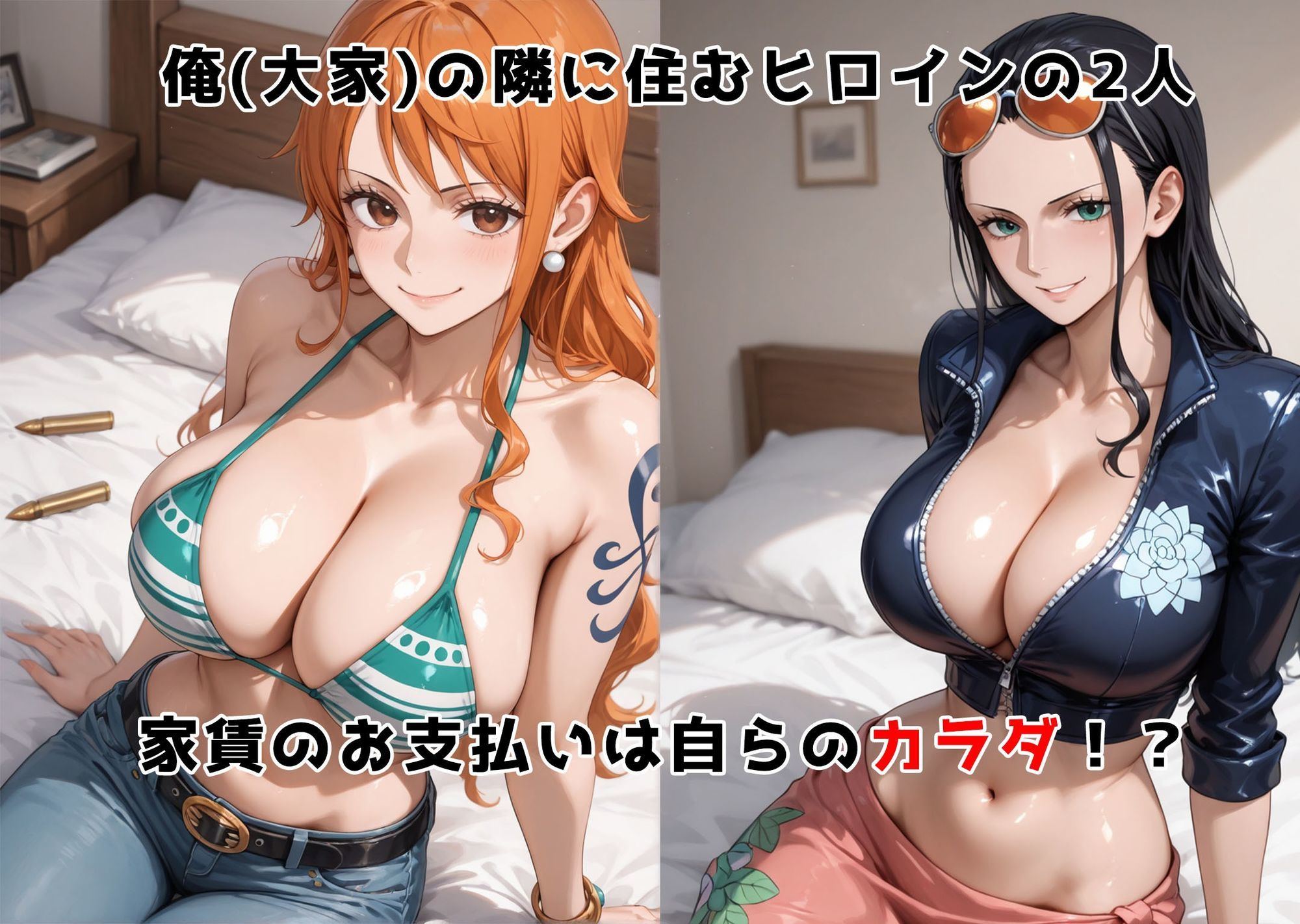 チン体奉仕契約〜大家への家賃は私達のカラダ〜  ナ〇・ロ〇ン - サンプル画像 2