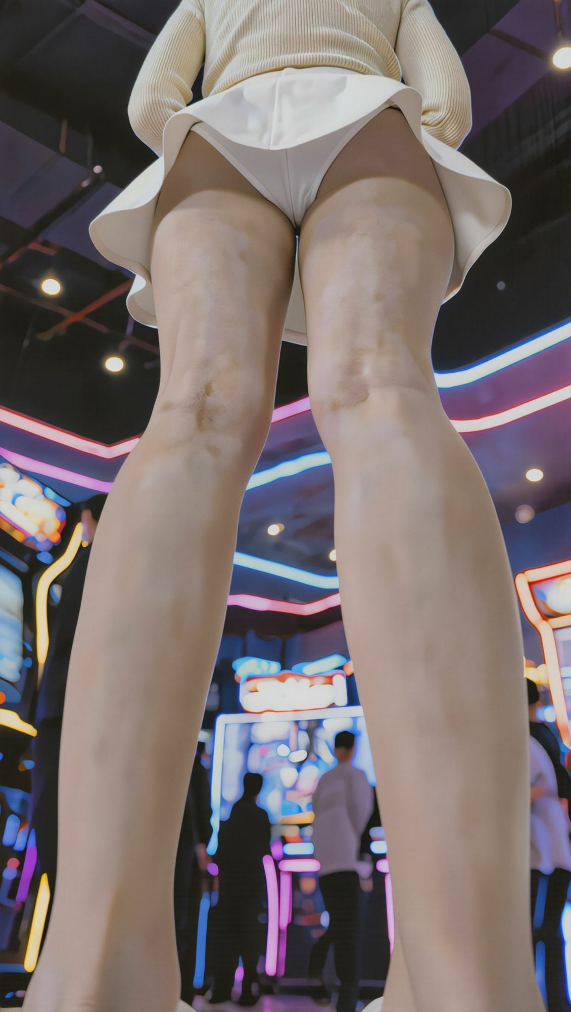 【AI生成作品part1】 私服の超ミニスカートの美少女とお姉さん - サンプル画像 7