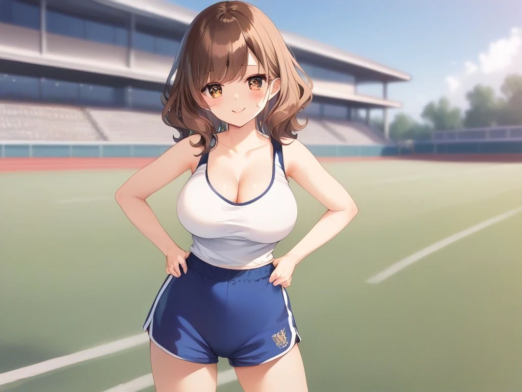 陸上女子とセーラー服女子 - サンプル画像 1