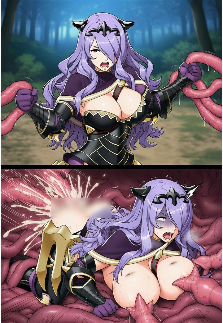 カミラ vs ぬるぬる触手【苗床編】 - サンプル画像 5