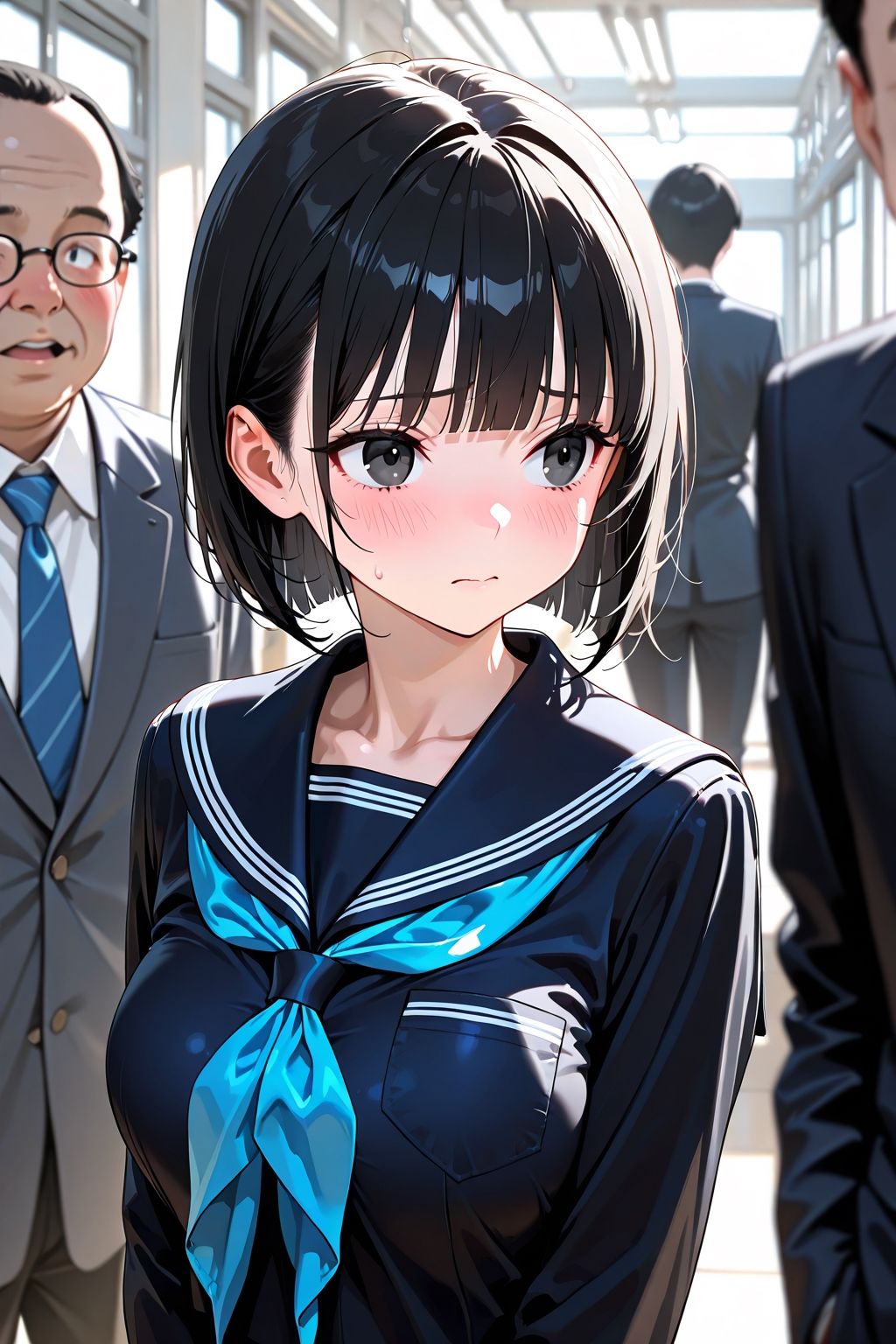学校中のメスは校長の言いなり奴●で、性処理道具として使い倒される笑 - サンプル画像 1