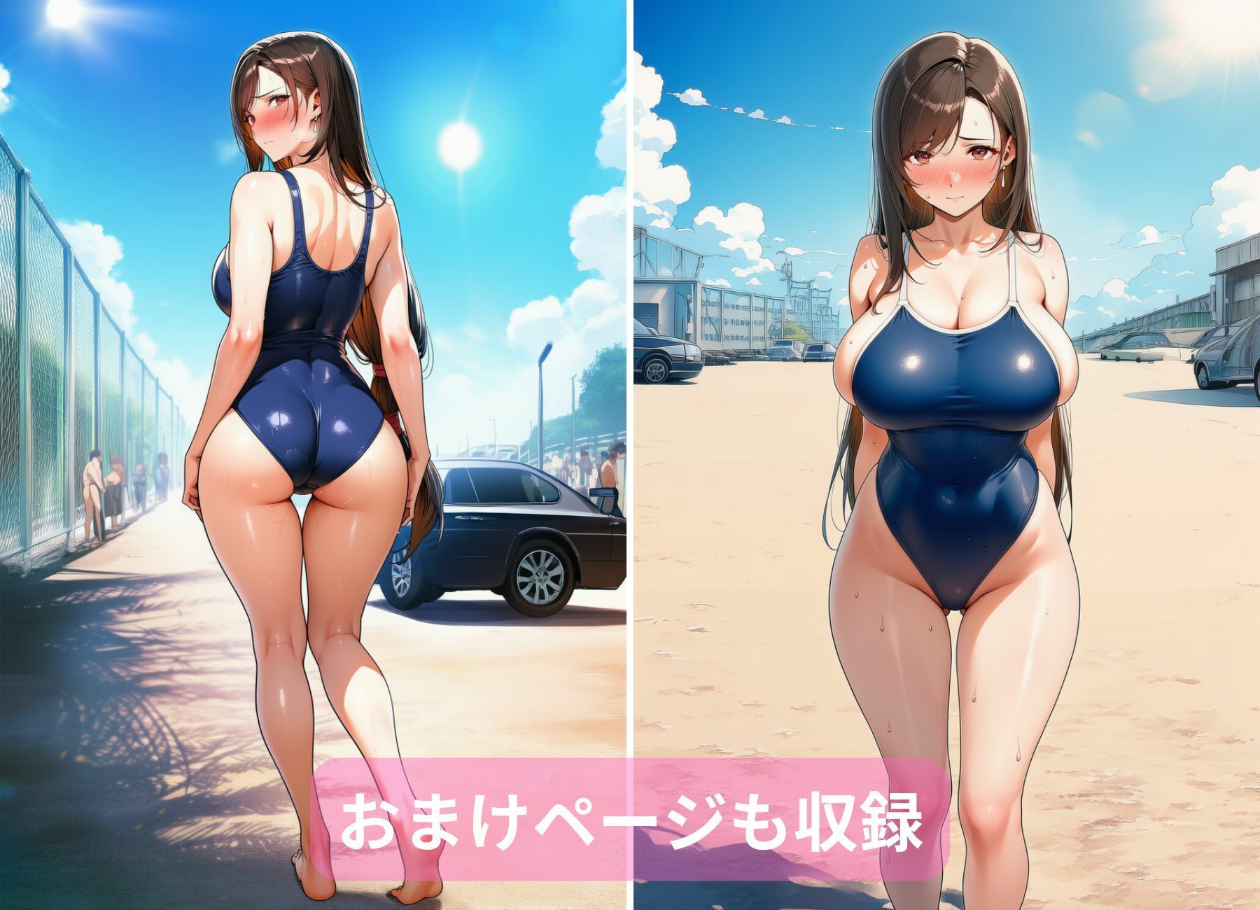 かくとう娘の陥落記〜水着編 潜入中に〇姦され堕ちた話〜 - サンプル画像 9