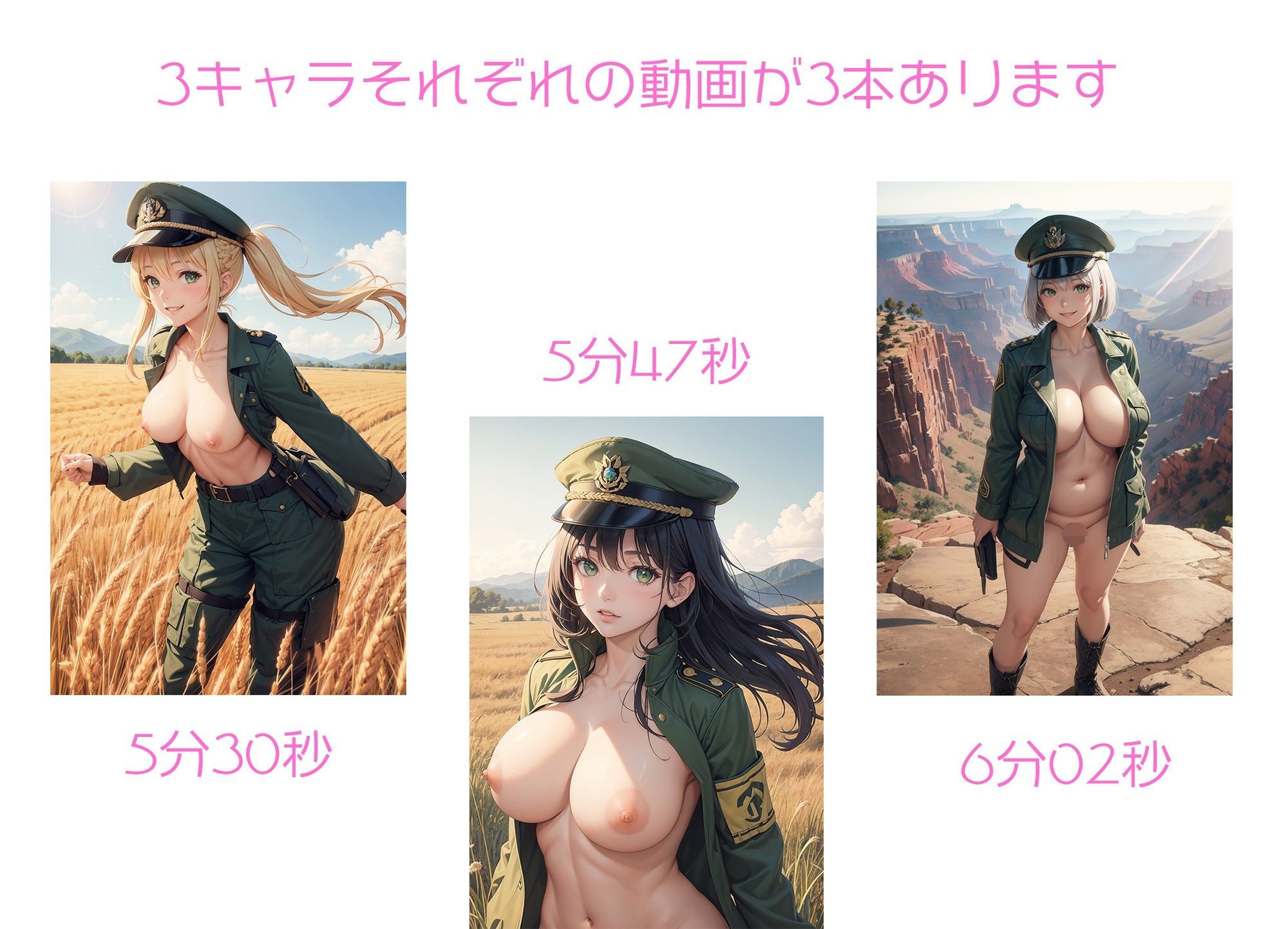 自分以外は女兵士の四人分隊 - サンプル画像 8