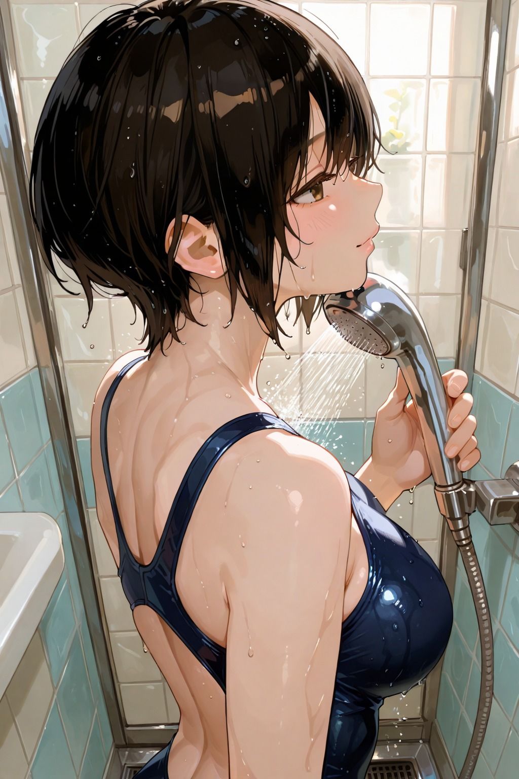 ボーイッシュな妹とお風呂に入って中出ししてしまった - サンプル画像 6