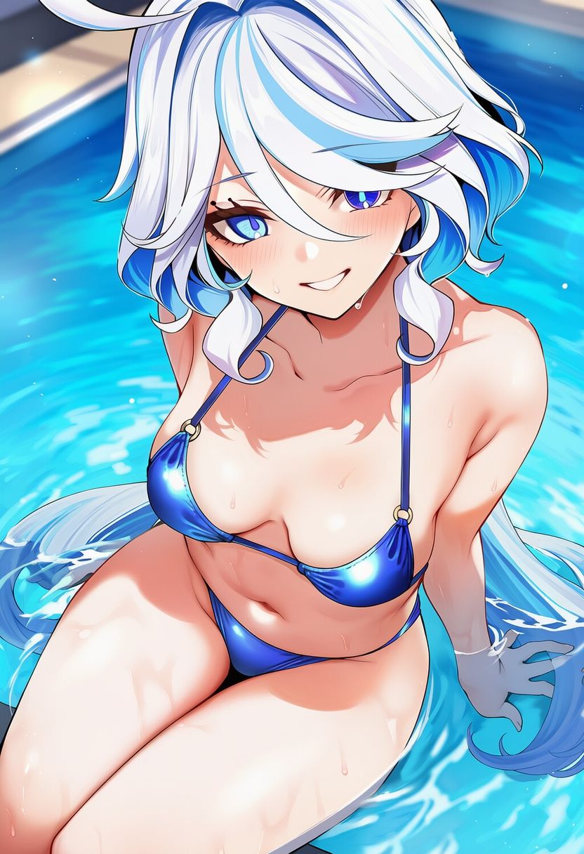 原◯ フ◯ーナ 水着グラビアイラスト集 - サンプル画像 5