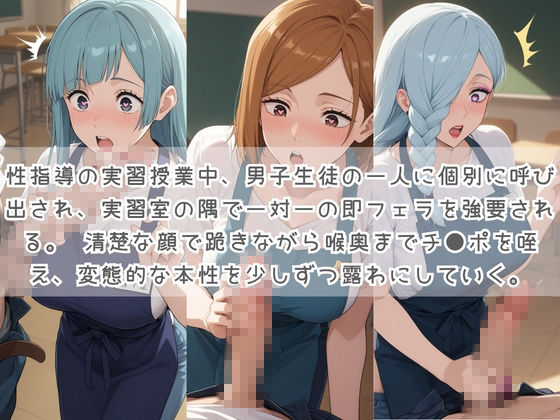 生徒たちの搾精パトロール係 〜先生を見つけたら即抜きサービス〜 呪〇廻戦 - サンプル画像 1