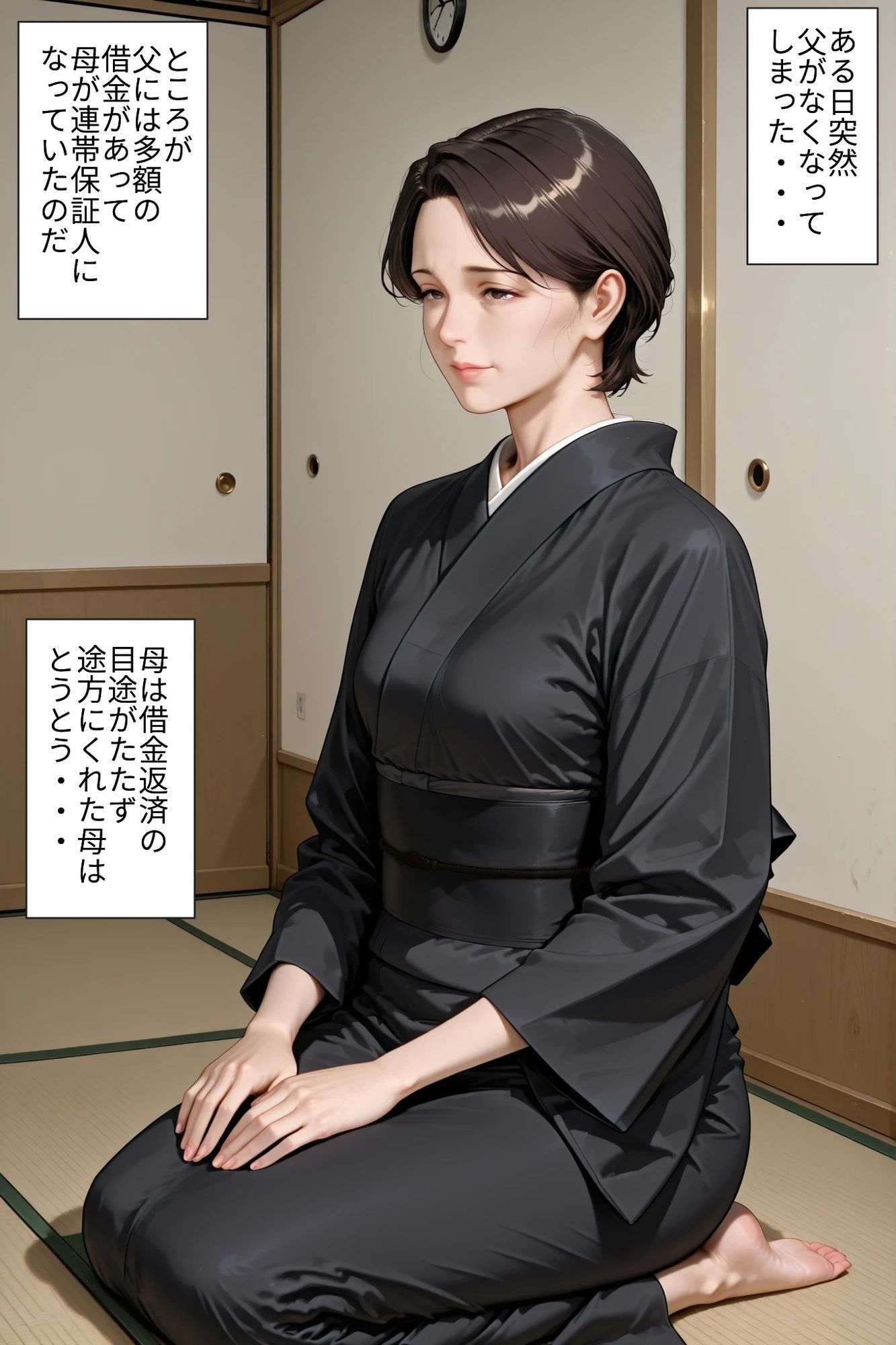 社長夫人の母がAV落ち？〜巨根黒人軍団の無限輪●〜 - サンプル画像 2