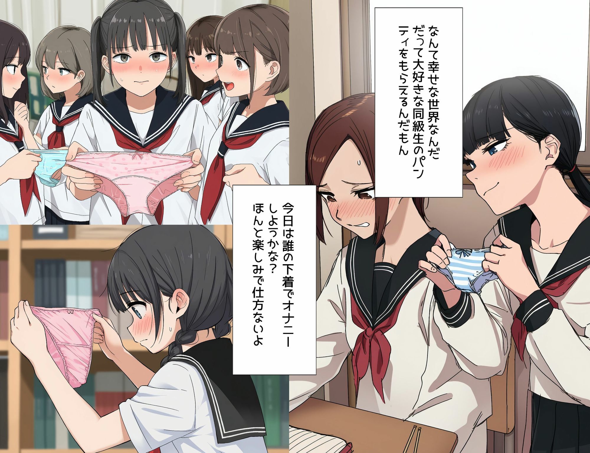 僕は同級生からなぜか下着をもらえる2 - サンプル画像 5