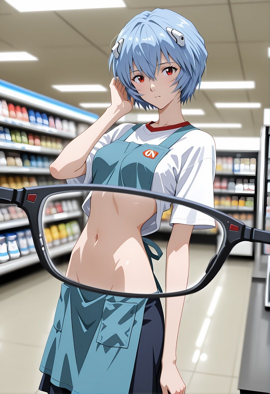 綾〇レ〇 コンビニ店員が客に犯●れ中出しされまくる3DCG エ〇ァパロディ 公開セックス 便所調教 - サンプル画像 3
