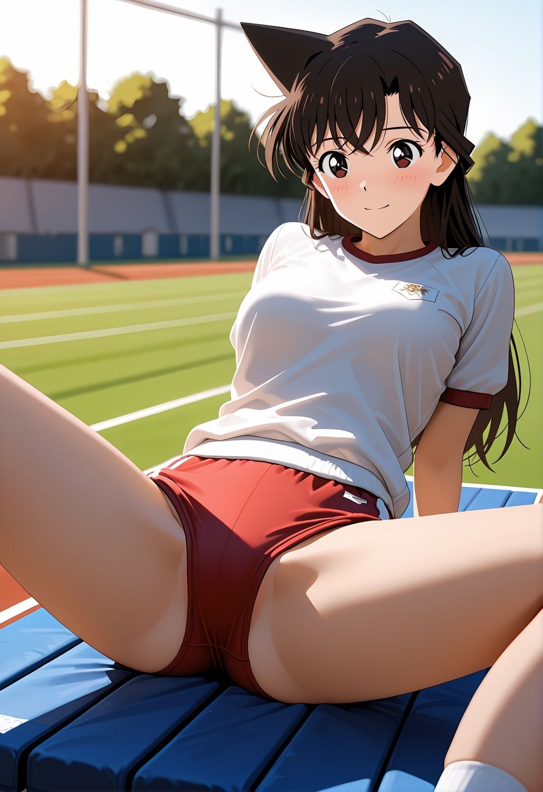 毛利〇の学校凌●〜帝〇〇校で制服・競泳水着・ブルマで連続絶頂！名探偵コ〇ンパロディ〜 - サンプル画像 5