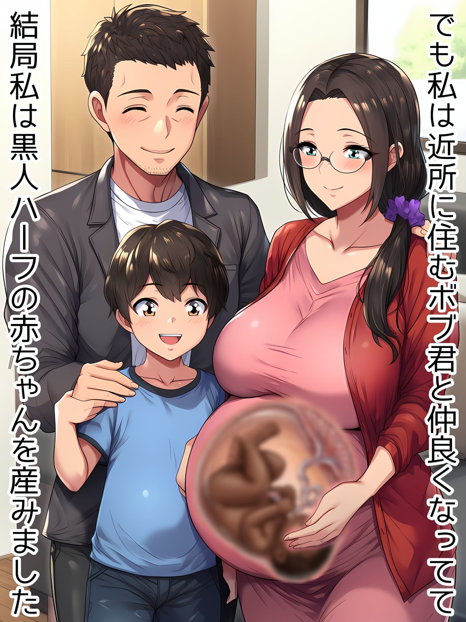 何が出るかな？托卵妊婦イラスト集（黒人虫型BOWゴブリン豚オークにボテ腹不倫NTR妊娠確定断面図）＆借金社長お母さん（変態スポンサー達に公開種付け＆出産ショー） - サンプル画像 3