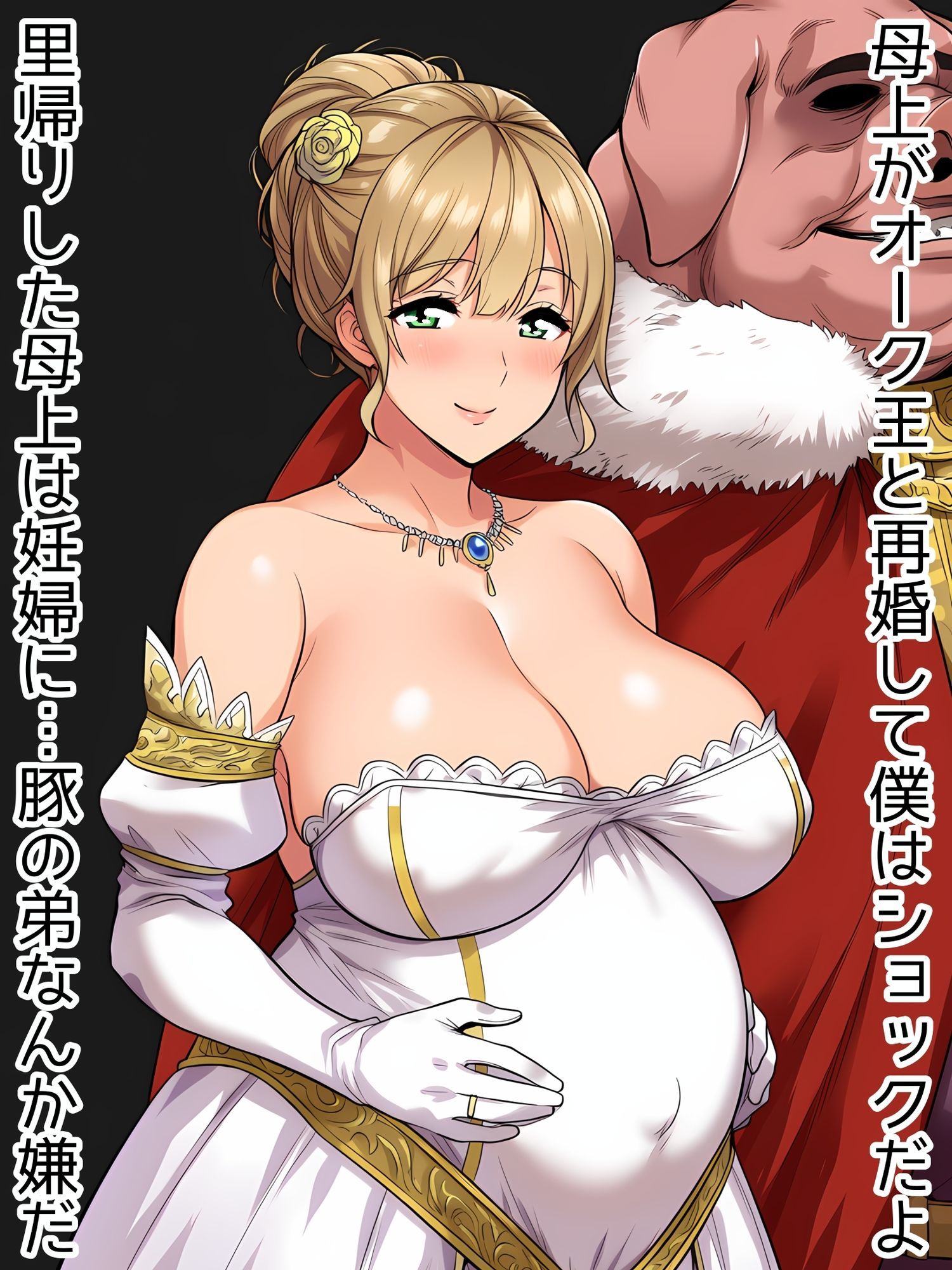 何が出るかな？托卵妊婦イラスト集（黒人虫型BOWゴブリン豚オークにボテ腹不倫NTR妊娠確定断面図）＆借金社長お母さん（変態スポンサー達に公開種付け＆出産ショー） - サンプル画像 6