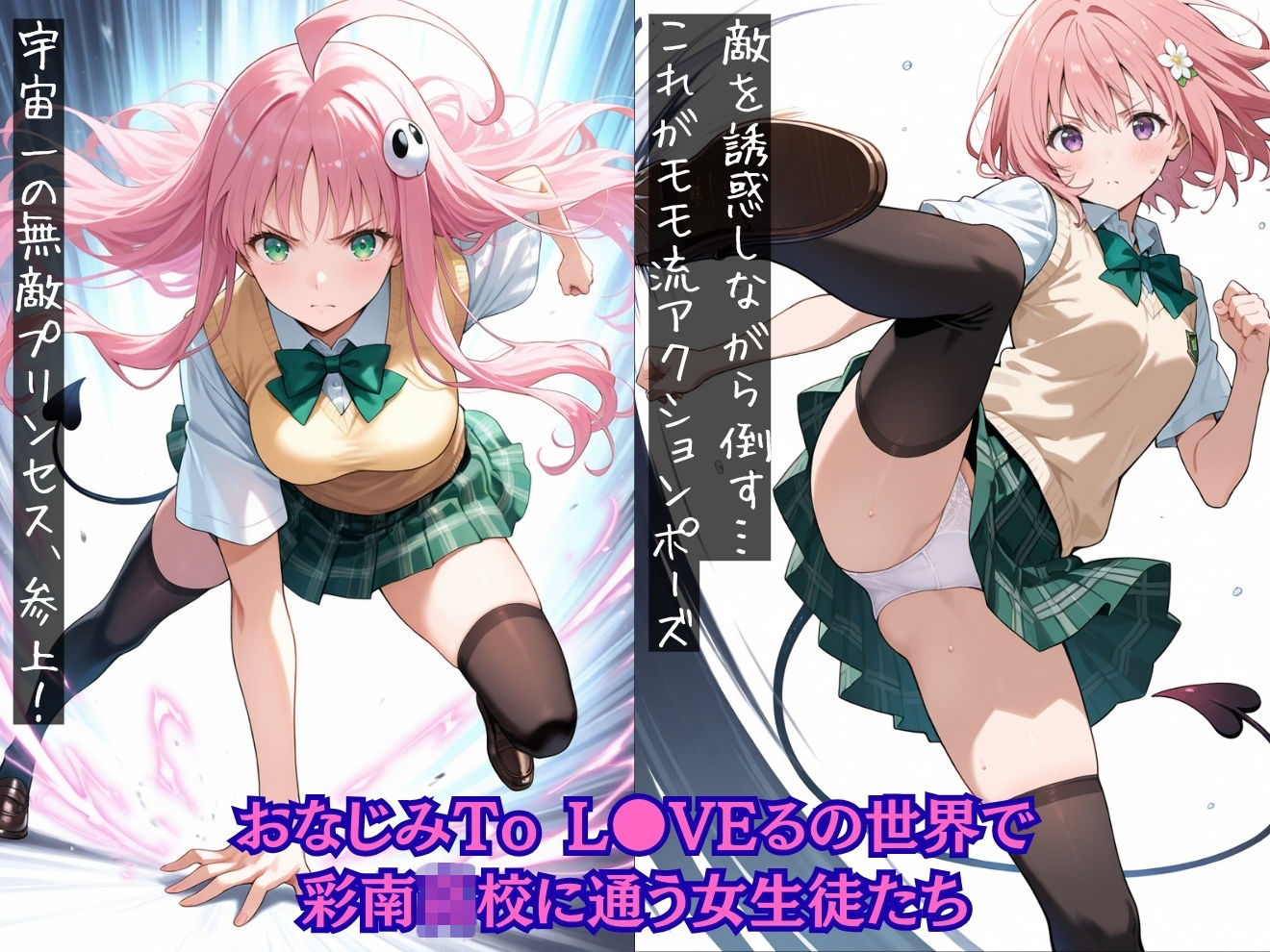 もしもラブコメヒロインの純潔乙女たちを〇〇の力で強●的にメス堕ちさせたら？To L●VEる編 - サンプル画像 1