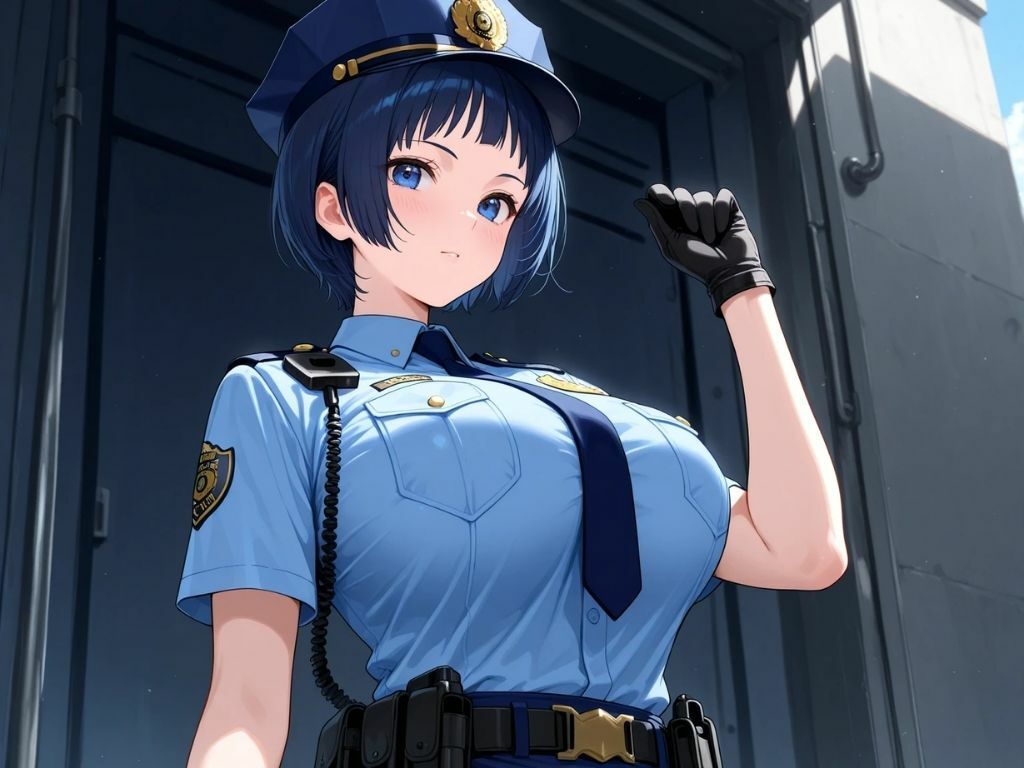 ポリス美女で、ひとぬきっ - サンプル画像 1