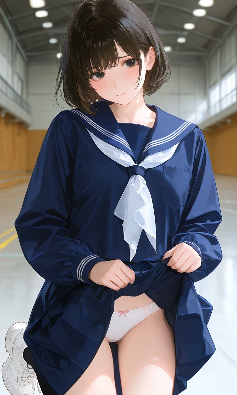 美少女恥じらいパンチラ性交画像集 - サンプル画像 2