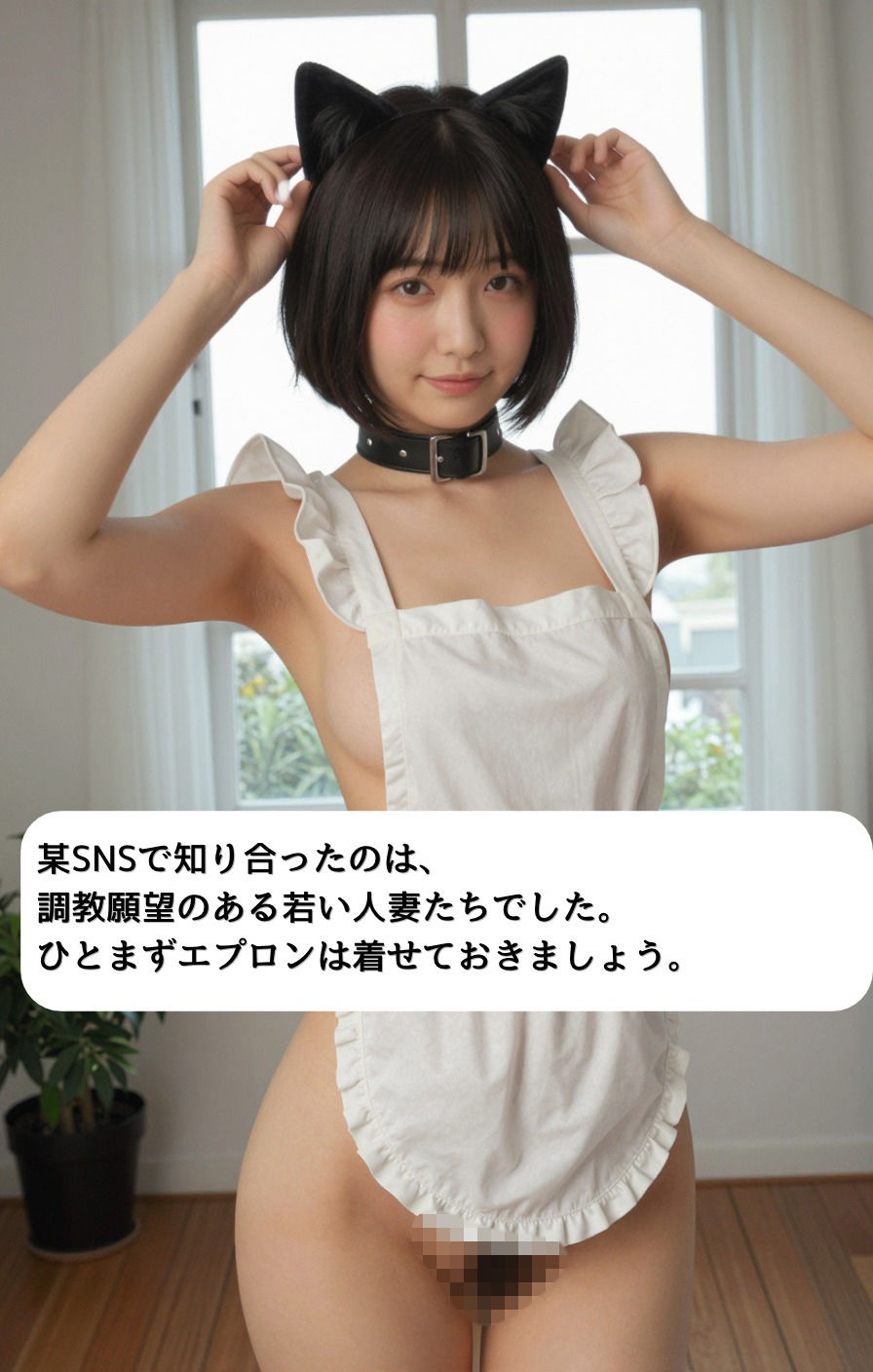 裸エプロン＊若妻 - サンプル画像 1