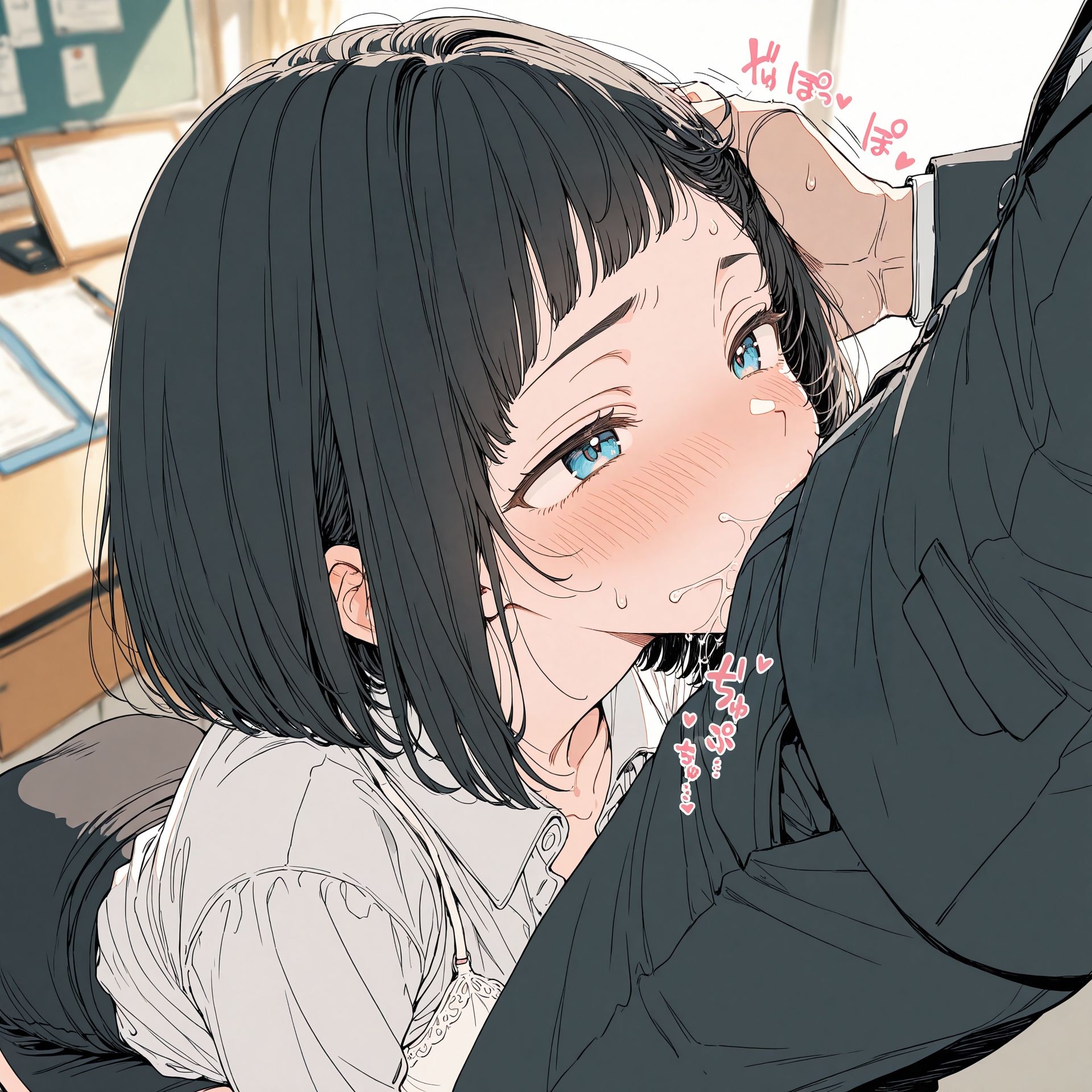 新卒OLと二人きりのオフィス…恥じらいながらも愛し合うイチャラブ生中出し！【2キャラ/全500P】 - サンプル画像 1
