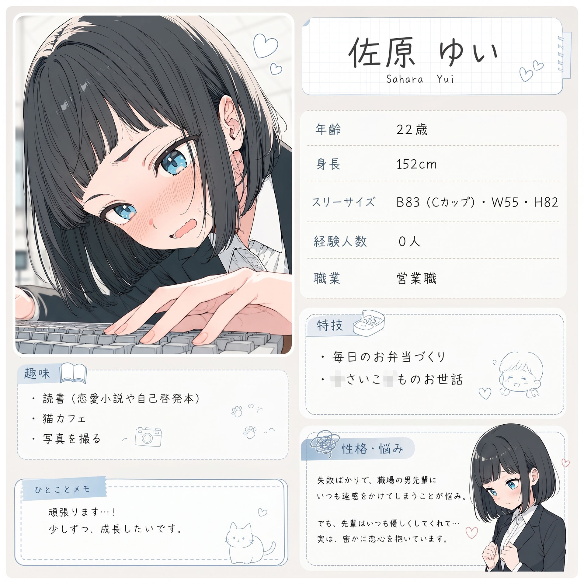 新卒OLと二人きりのオフィス…恥じらいながらも愛し合うイチャラブ生中出し！【2キャラ/全500P】 - サンプル画像 5