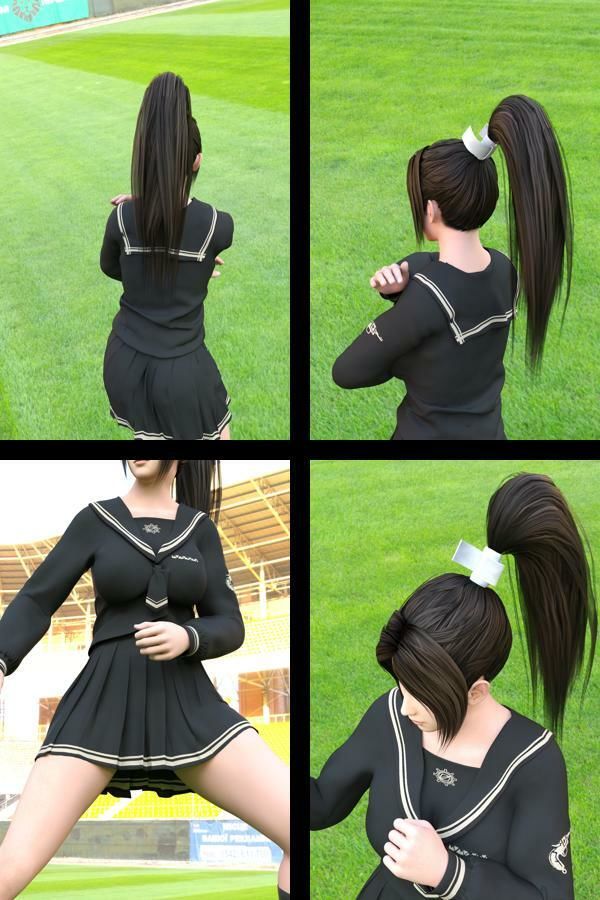 元祖格闘家ヒロインにしてバーチャルアイドル「不知火舞（しらぬいまい）」の女子学生風写真集:Seifuku_01 - サンプル画像 2