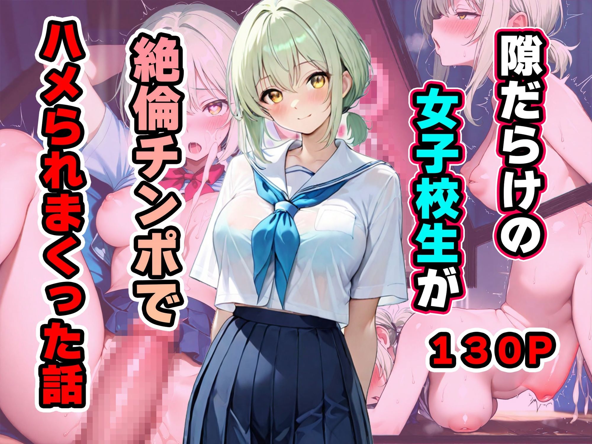 隙だらけの女子校生が絶倫チンポでハメられまくった話 - サンプル画像 1