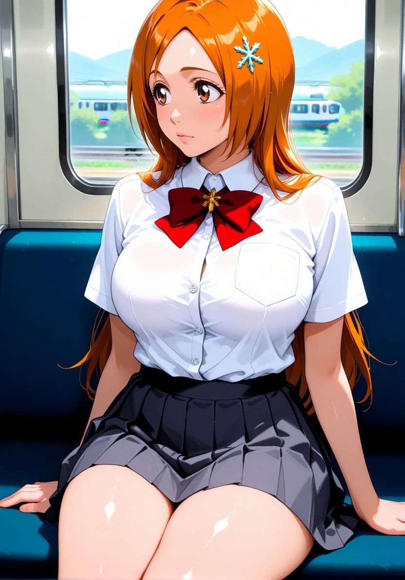 電車痴●  巨乳清楚女子 - サンプル画像 1