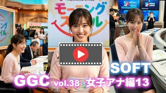 【AI動画】GGC vol.38 女子アナ編13 【SOFT版】【パンチラ・フェラ・顔射・脱衣】