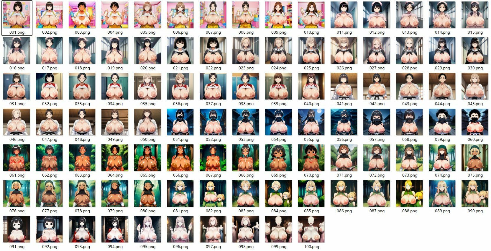コスプレおっぱい見抜き1 - サンプル画像 1
