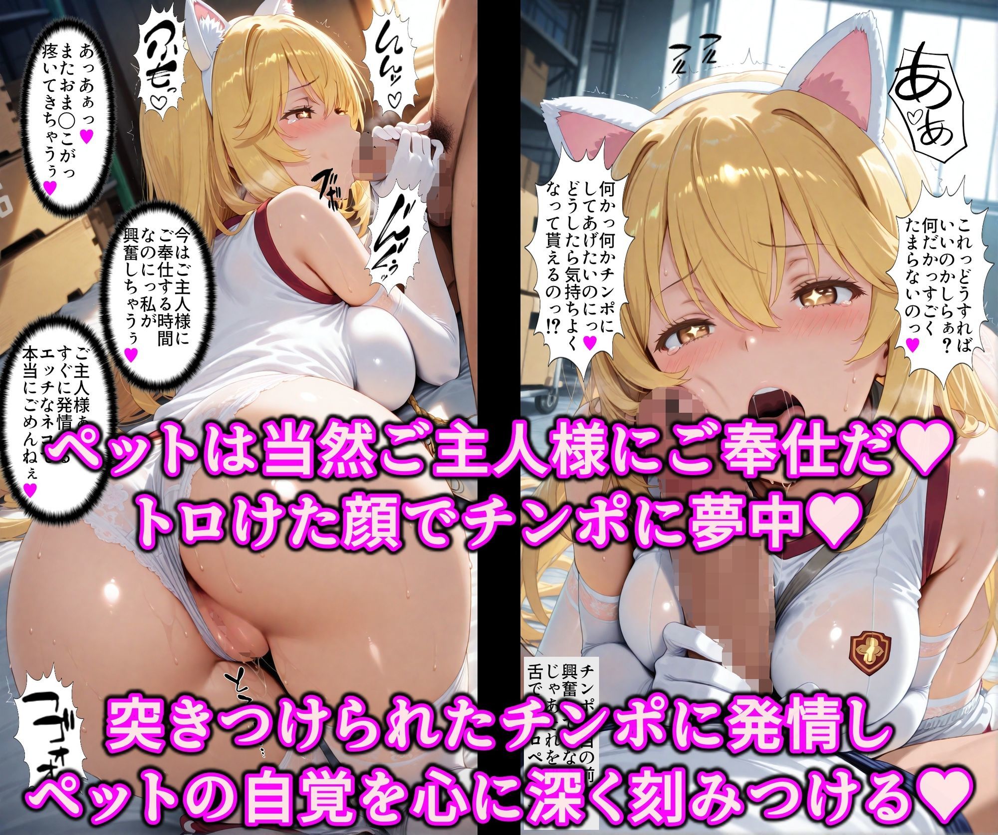 女王を逆洗脳で絶対服従の発情ネコ化！能力反射でエロい体の女王をマゾ洗脳♪何されてもアヘる俺専用の淫乱ペット - サンプル画像 4