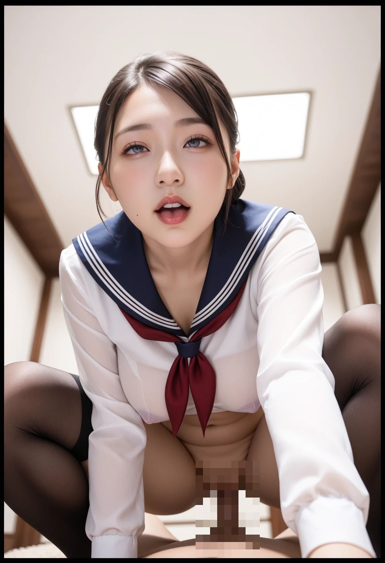 巨乳制服の密着誘惑  220枚完全収録 - サンプル画像 7
