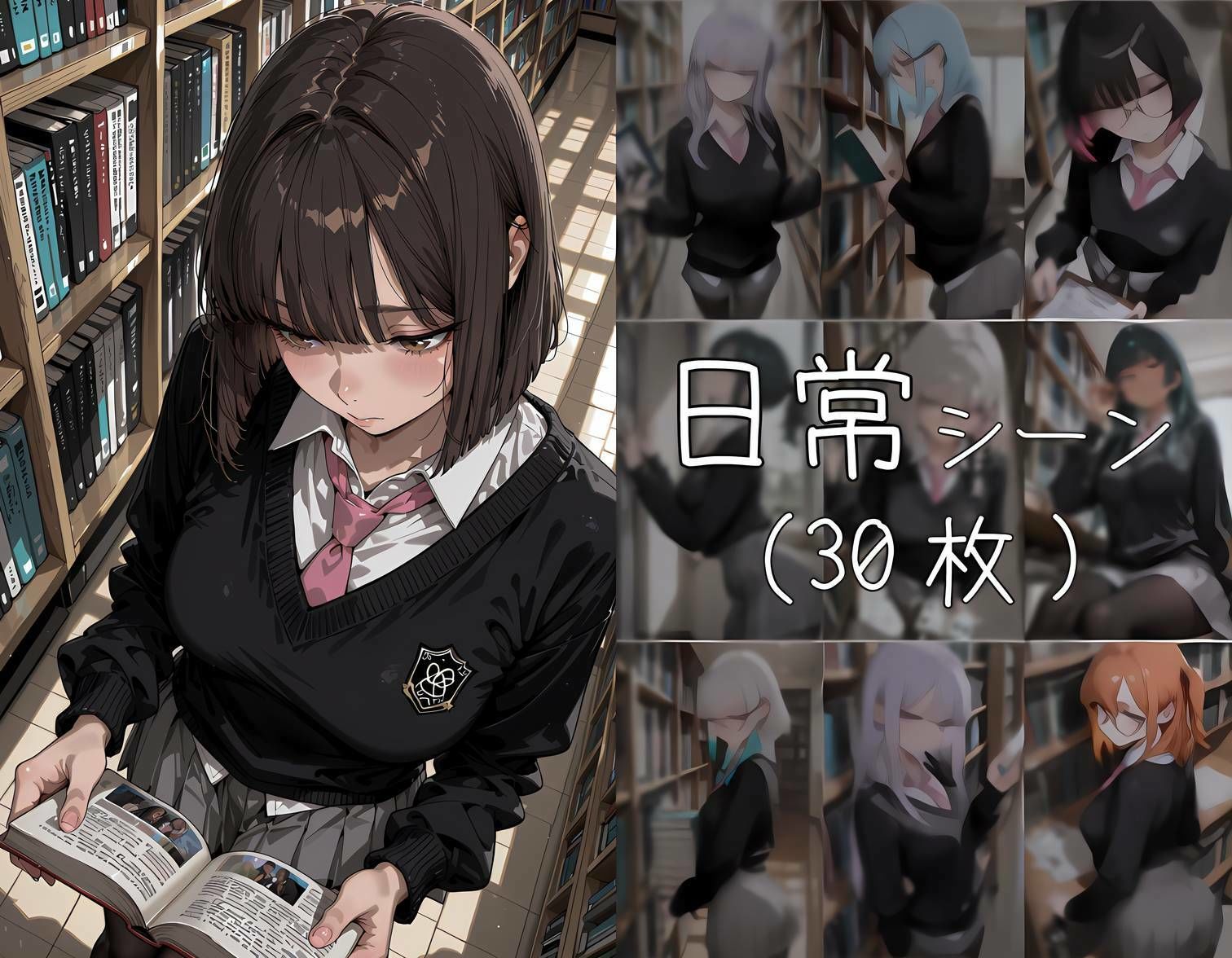 おじさん教員に抱かれる図書委員 - サンプル画像 3