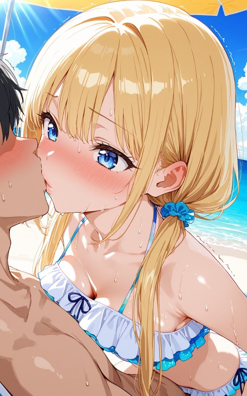 水着のあの子達に中出ししてみた - サンプル画像 4