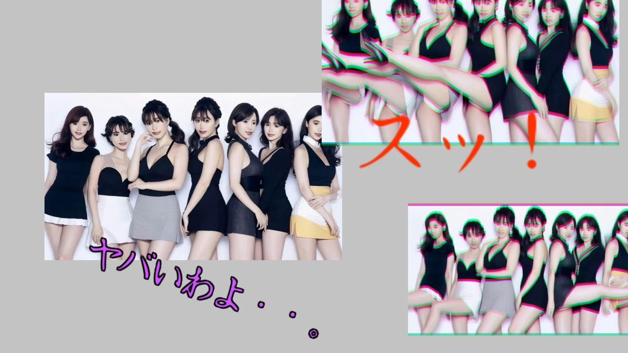足を上げる女たち - サンプル画像 1
