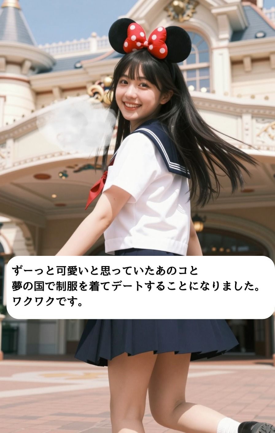 夢の国＊制服デート - サンプル画像 1