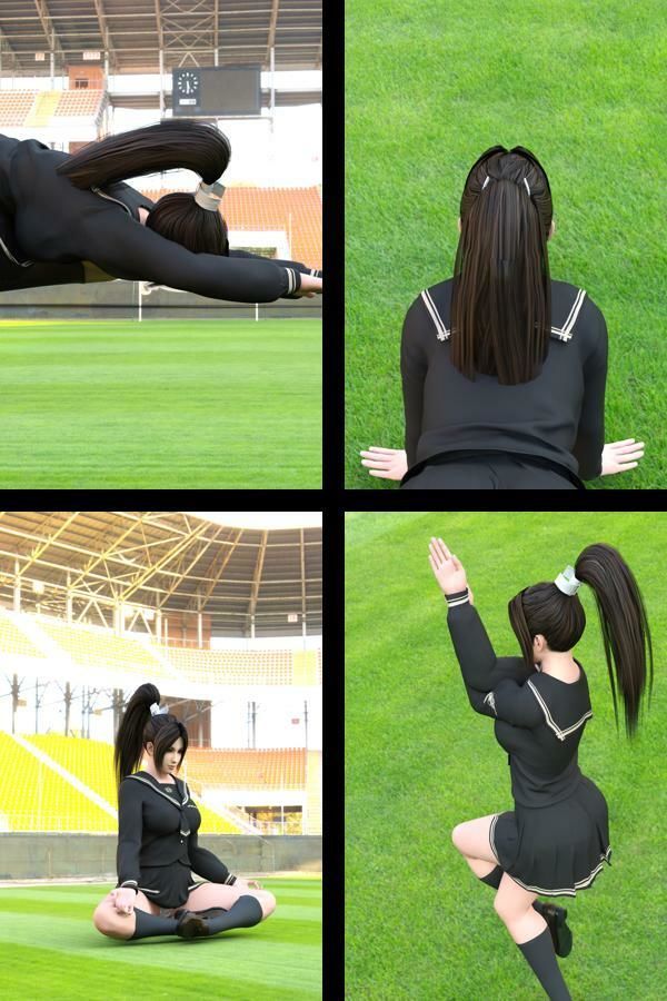 元祖格闘家ヒロインにしてバーチャルアイドル「不知火舞（しらぬいまい）」の女子学生風写真集:Seifuku_02 - サンプル画像 1