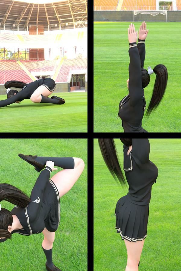 元祖格闘家ヒロインにしてバーチャルアイドル「不知火舞（しらぬいまい）」の女子学生風写真集:Seifuku_02 - サンプル画像 2