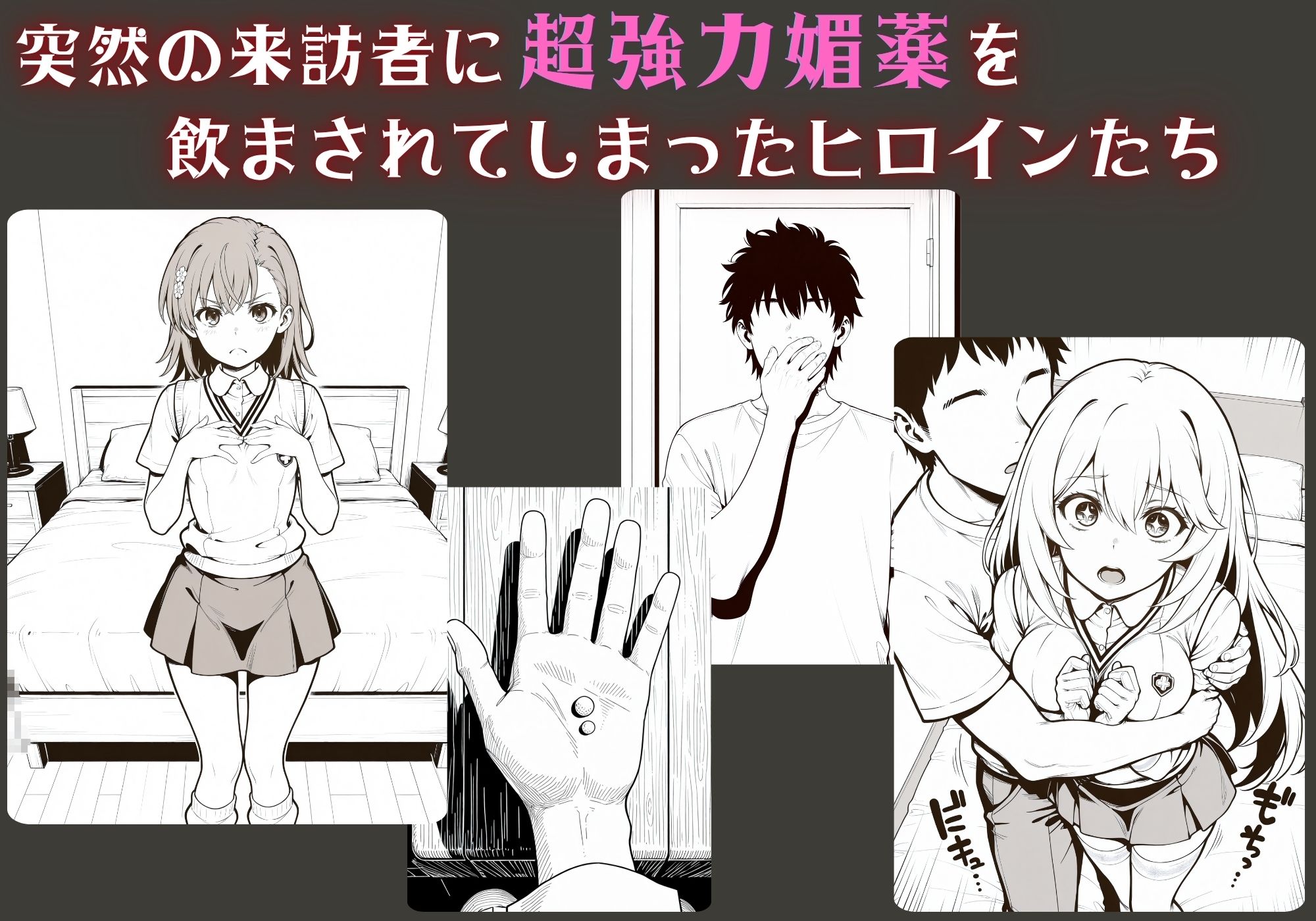 はじめての媚薬でアクメに堕ちたキメセクヒロイン 御坂〇琴＆食蜂〇祈 - サンプル画像 1