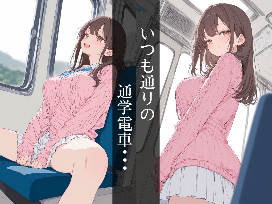 ピンクカーディガンの巨乳女子大生。電車で体を弄ばれ、汗と白濁まみれの絶頂種付け - サンプル画像 4