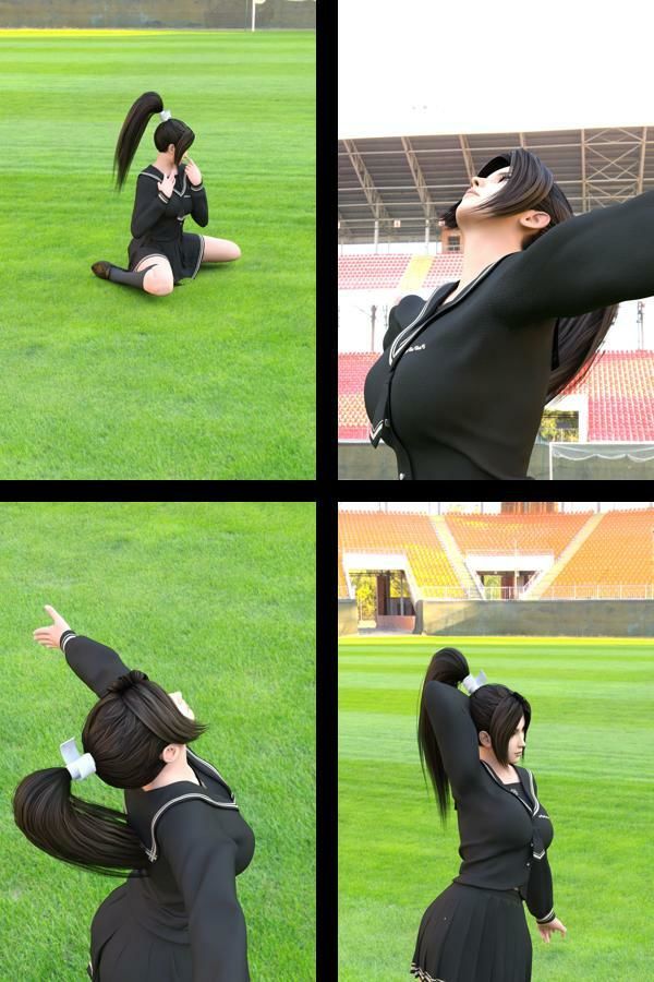 元祖格闘家ヒロインにしてバーチャルアイドル「不知火舞（しらぬいまい）」の女子学生風写真集:Seifuku_03 - サンプル画像 1