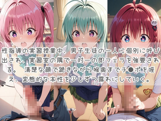 生徒たちの搾精パトロール係 〜先生を見つけたら即抜きサービス〜 T〇LOVEる シリーズ2 - サンプル画像 1