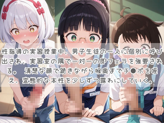 生徒たちの搾精パトロール係 〜先生を見つけたら即抜きサービス〜 ニ〇コイ シリーズ2 - サンプル画像 1