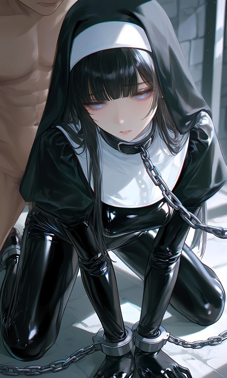 シスター風  ラバースーツ  拘束エロ画像集 - サンプル画像 3