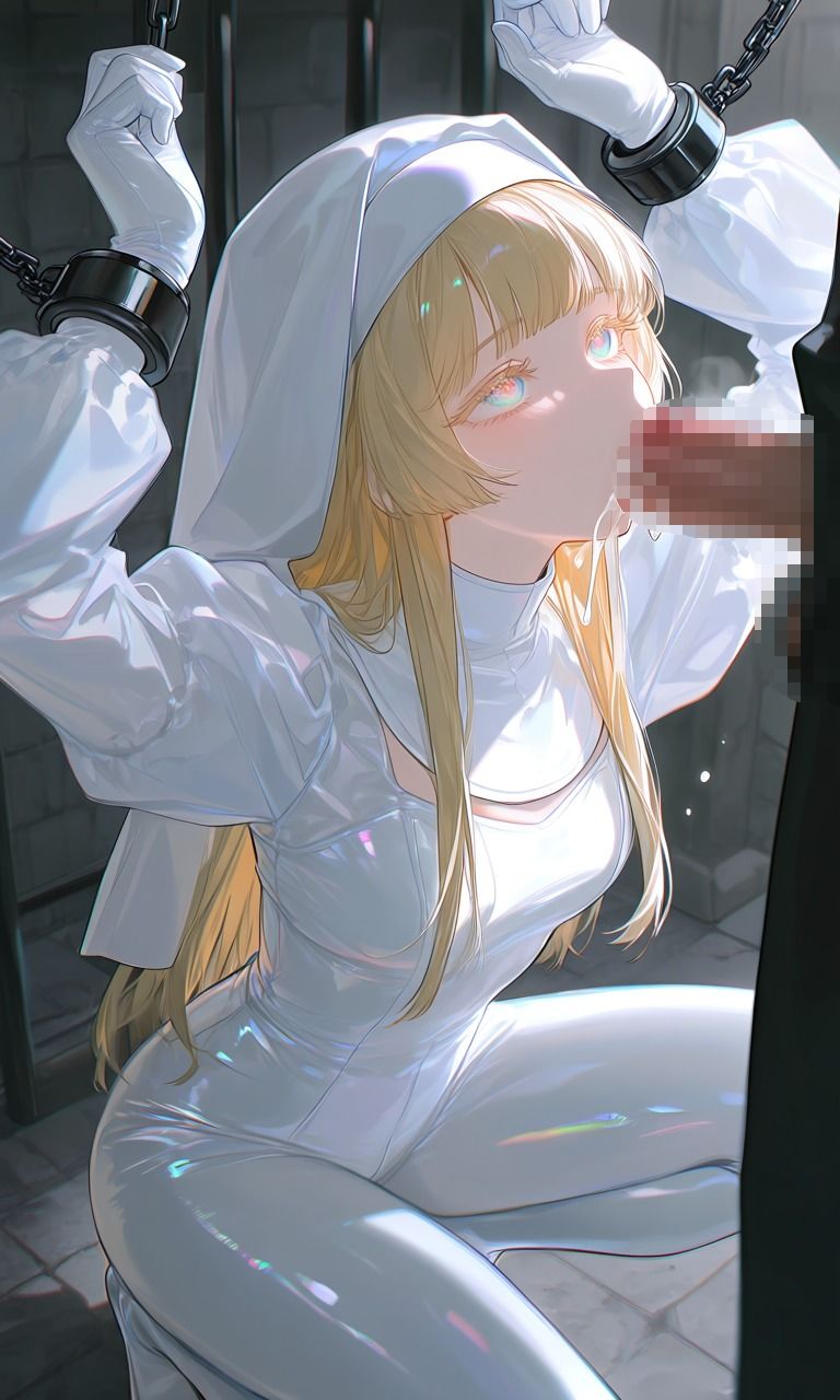 シスター風  ラバースーツ  拘束エロ画像集 - サンプル画像 4