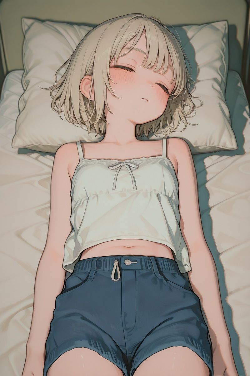 寝ているいもうとに性教育 〜白髪ロリ編〜 - サンプル画像 1