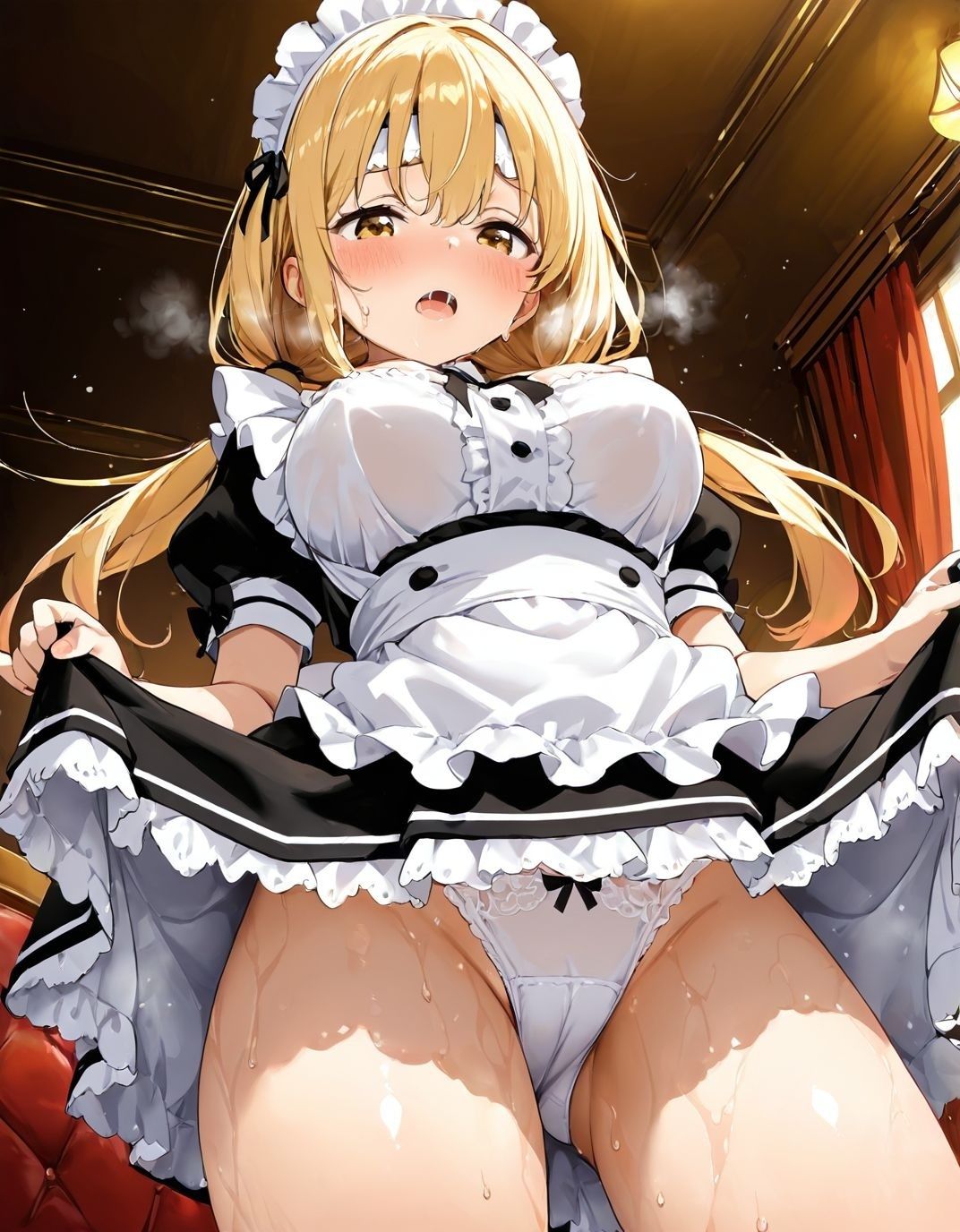 幼馴染と結婚するためにデキ婚狙うことにしました！ シャーリー編 半袖メイドVer - サンプル画像 3