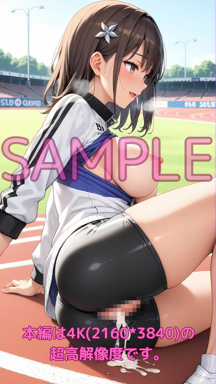 汗まみれ発情巨乳陸上部女子の引き締まったま○こを、俺の秘密のトレーニングで理性崩壊まで中出し！犯しまくり！ - サンプル画像 10