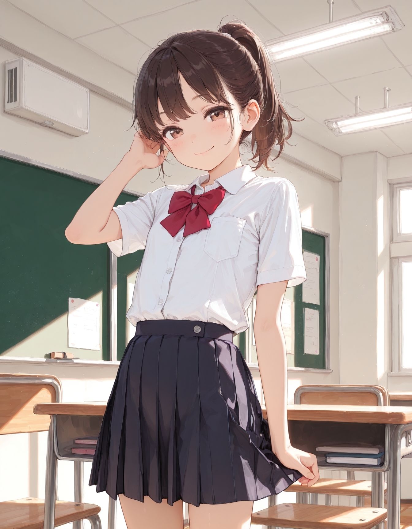 女子校生たちは放課後の教室をラブホ代わりに使う - サンプル画像 1