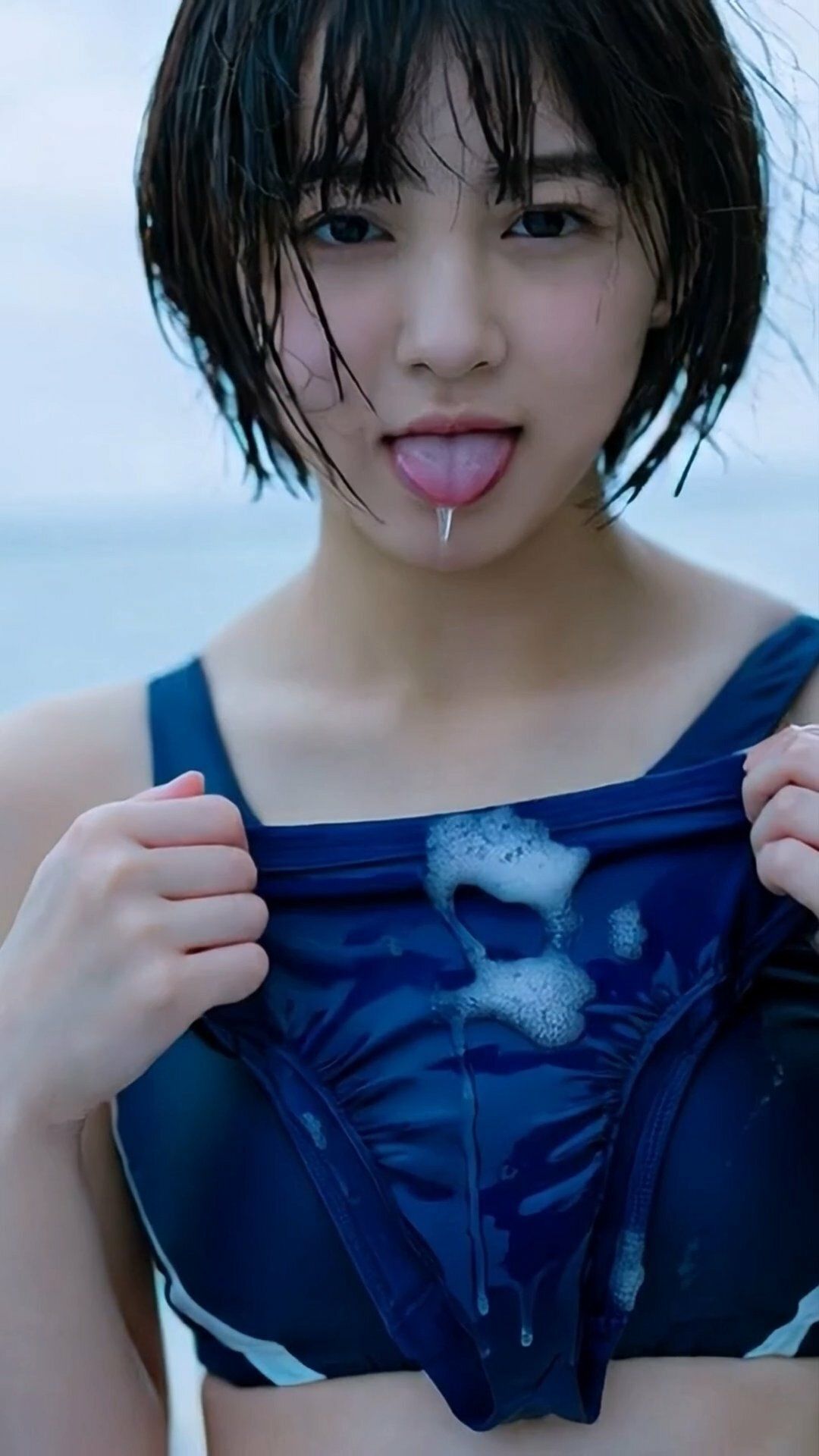 舌フェチ7 AI 水着女子2 - サンプル画像 5