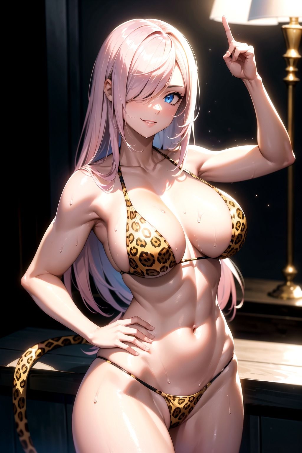 ヒョウ柄水着イラスト集_part1 - サンプル画像 4