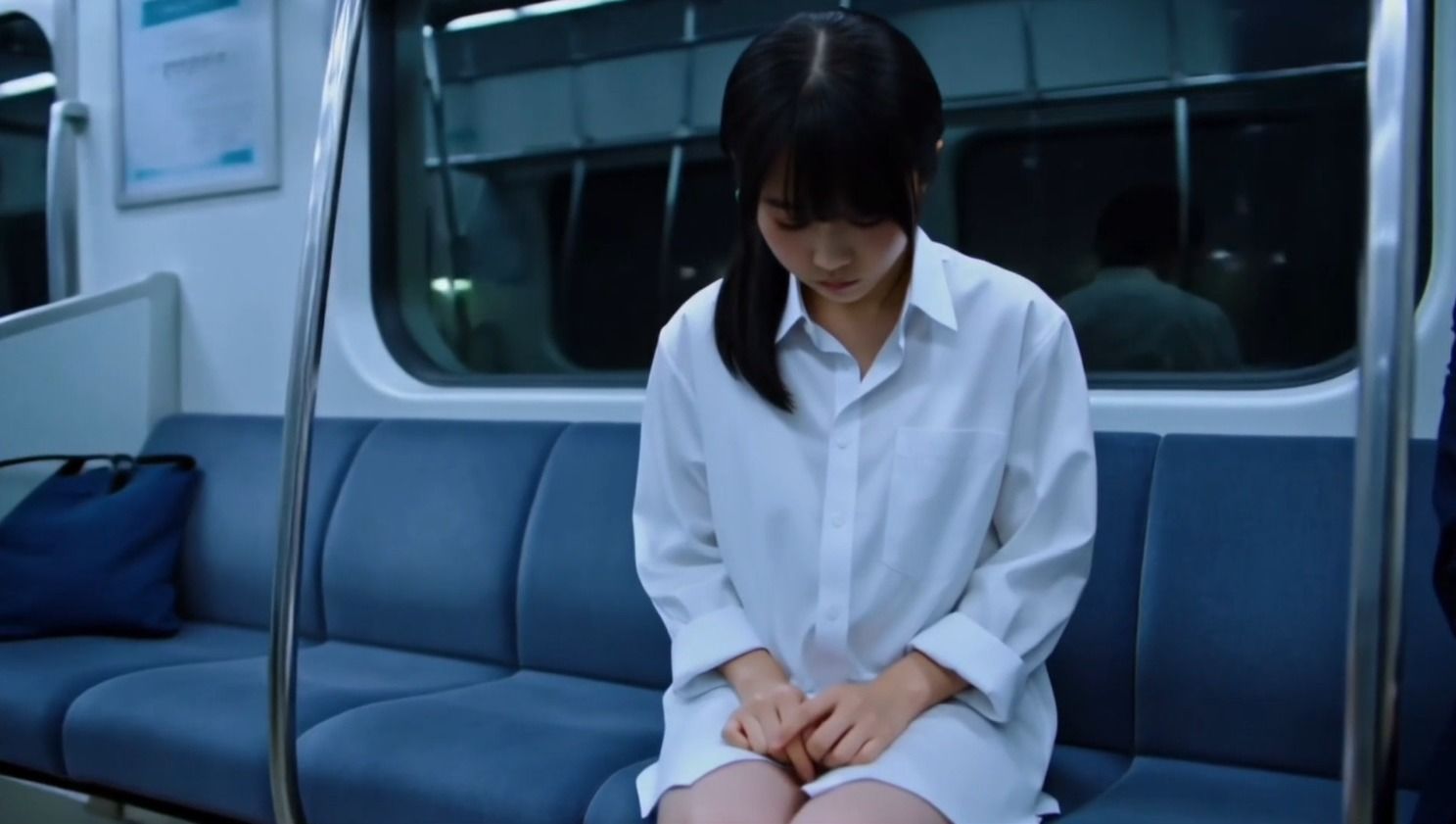 露出女子〇生の冒険「修学旅行編3」電車帰宅 - サンプル画像 3